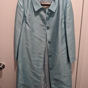 Vintage Miss Mendessolle Robin Egg Blue Travel Coat Size 4